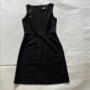 J.Crew Black Sleeveless 100% Wool pencil Dress fully lined sheath knee capsule